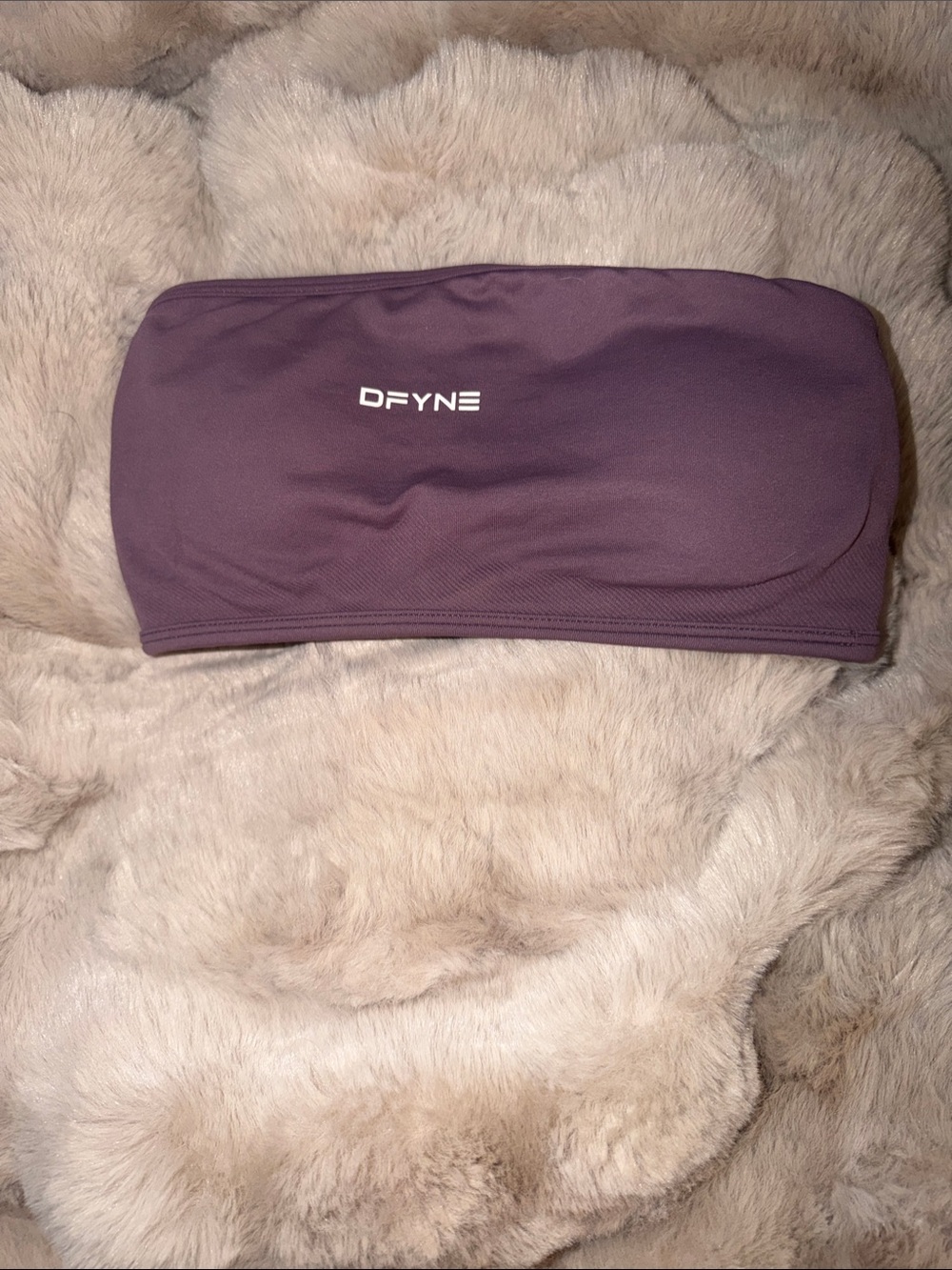 Women's Strapless DFYNE Bandeau Top in Plum SMALL